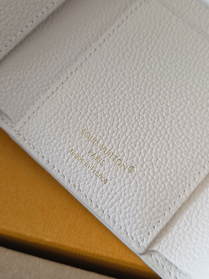 ルイヴィトン販売店舗 財布 レディース LV ポルトフォイユ・ヴィクトリーヌ ミルキーホワイト、グリーン M28249 ルイヴィトン 三 つ折り財布 レディース - 画像 (5)