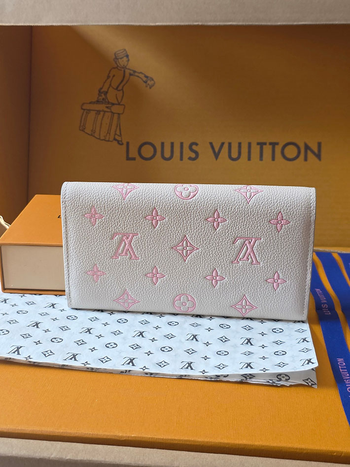 ルイヴィトン販売店舗 財布 レディース LV ポルトフォイユ・サラ モノグラム・ミルキーホワイト、ピーチ 2629349 ルイヴィトン 長財布 レディース 新作 - 画像 (10)