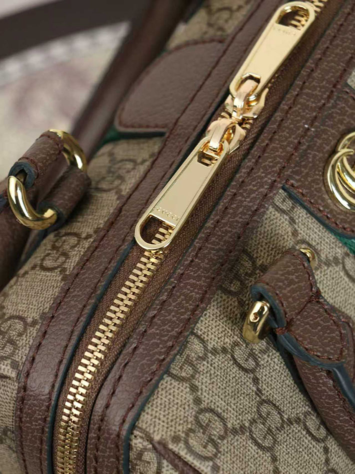 グッチ直営アウトレット店 GUCCI オフィディア スモール ボストンバッグ ベージュ&ブラウン 841294 FAFWQ 9874 グッチ バッグ アウトレット - 画像 (5)