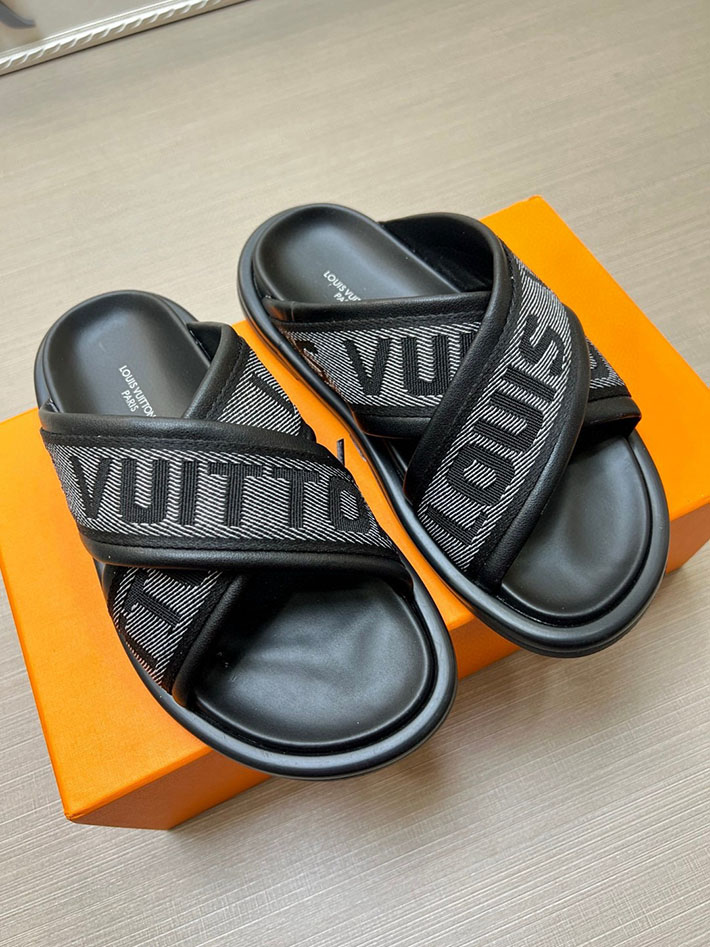 メンズ・レディース兼用 ルイヴィトン LV ブリス・ライン ミュール シューズ 靴 スライドサンダル 2629675 ルイヴィトン サンダル 安い - 画像 (9)