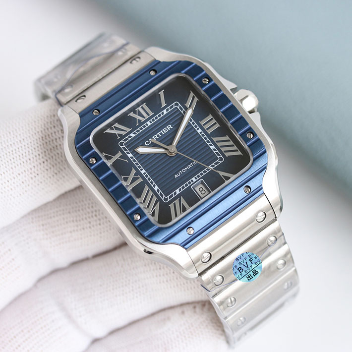 最高級カルティエスーパーコピー Cartier 39.8MM メンズ サントス ドゥ カルティエ ウォッチ WSSA0096 カルティエ 時計 人気 - 画像 (6)