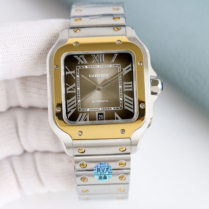 最高級カルティエスーパーコピー Cartier サントス ドゥ カルティエ LM ブラック メンズ 腕時計 WSSA0039 カルティエ 時計 新作 - 画像 (7)