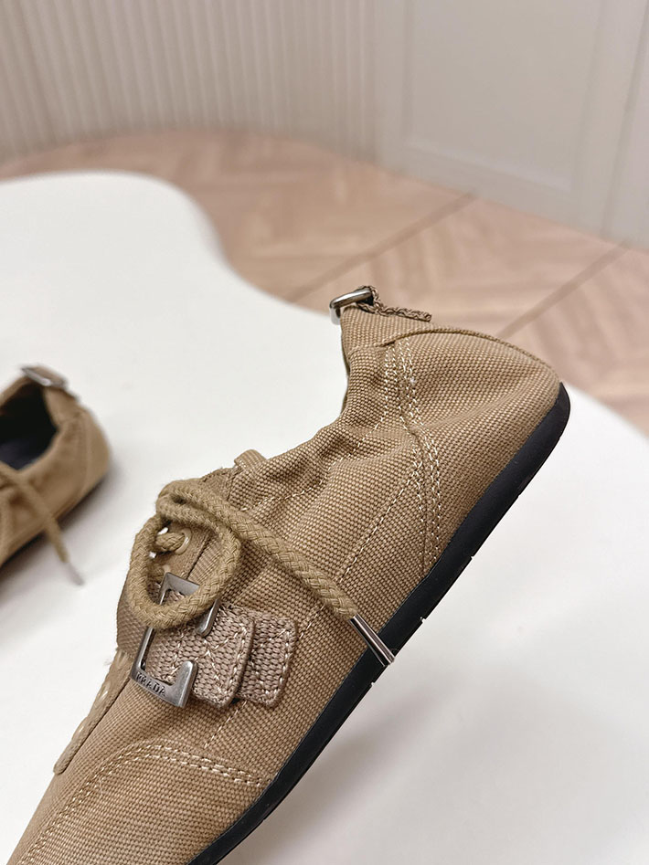 最高級プラダスーパーコピー PRADA Collapse canvas sneakers with buckled strap 2629768 プラダ フラットシューズ - 画像 (7)