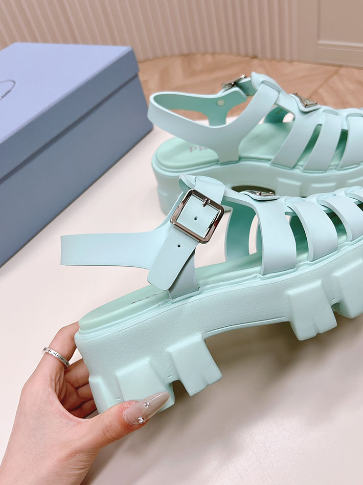 レディース 最高級プラダスーパーコピー PRADA モノリス ラバー サンダル 1X853M EVA ビーチサンダル 2629802 サンダル レディース 夏 - 画像 (6)