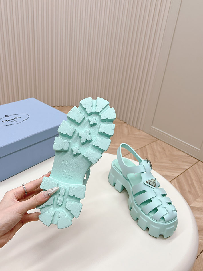 レディース 最高級プラダスーパーコピー PRADA モノリス ラバー サンダル 1X853M EVA ビーチサンダル 2629802 サンダル レディース 夏 - 画像 (4)