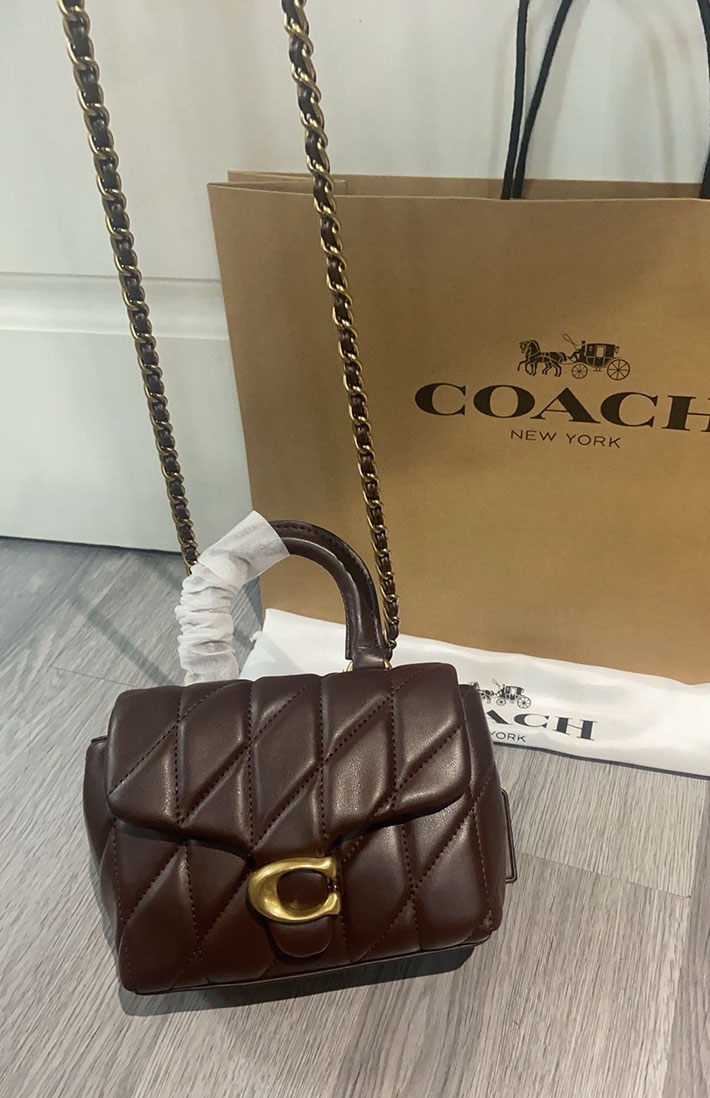最高級コーチスーパーコピー COACH タビー トップ ハンドル バッグ・キルティング メイプル CCC12 B4MPL コーチ バッグ 斜 めがけ 人気 - 画像 (8)