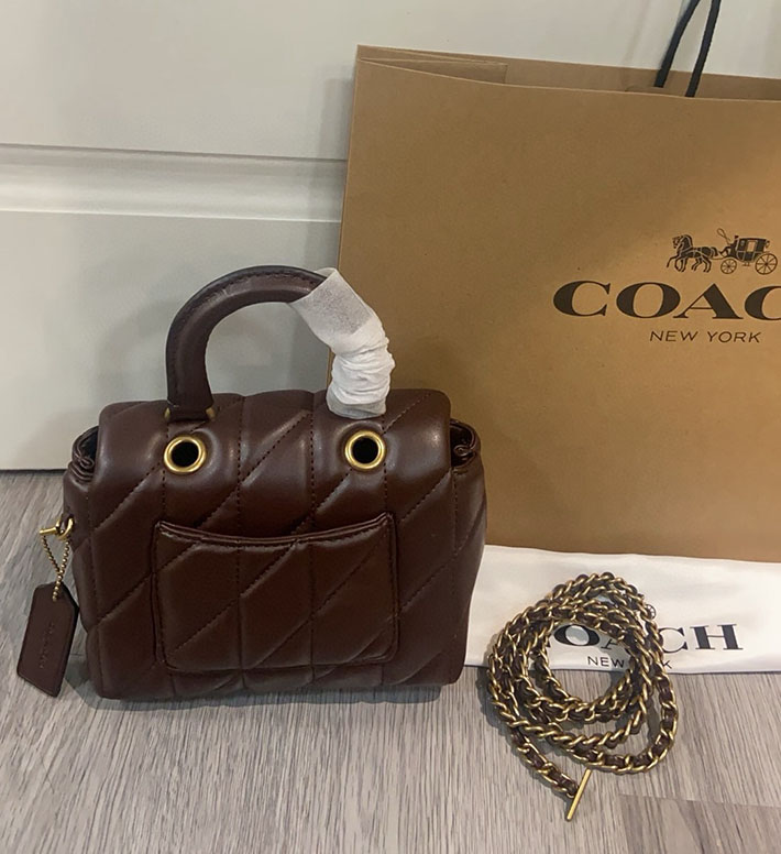 最高級コーチスーパーコピー COACH タビー トップ ハンドル バッグ・キルティング メイプル CCC12 B4MPL コーチ バッグ 斜 めがけ 人気 - 画像 (7)