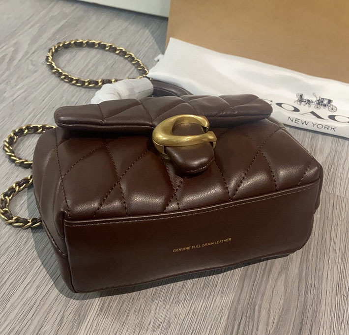 最高級コーチスーパーコピー COACH タビー トップ ハンドル バッグ・キルティング メイプル CCC12 B4MPL コーチ バッグ 斜 めがけ 人気 - 画像 (4)