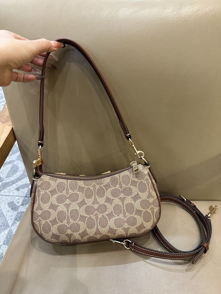 最高級コーチスーパーコピー COACH アシュトン バッグ・シグネチャー キャンバス タン ブラウン CCZ24 IMYMX コーチ バッグ 斜 めがけ レディース - 画像 (5)
