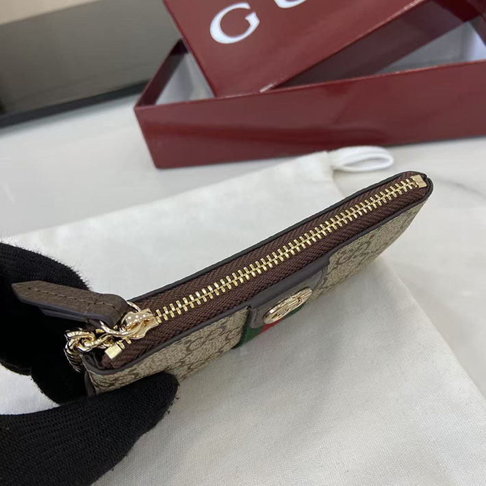グッチ 財布 アウトレット GUCCI オフィディア ジップキーポーチ ベージュ&ブラウン 838466 FAE0L 9746 グッチ 小銭入れ アウトレット - 画像 (3)