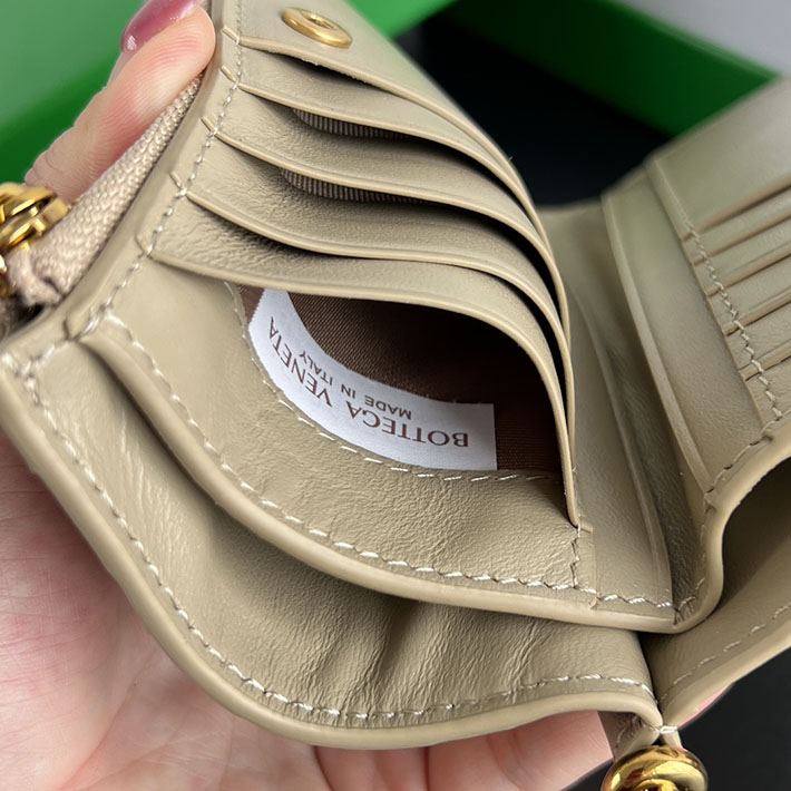 最高級ボッテガコピー Bottega Veneta ソルスティス ミディアム 二つ折りウォレット エクリュ 806078V4R419614 ボッテガ 財布 二つ折り - 画像 (2)