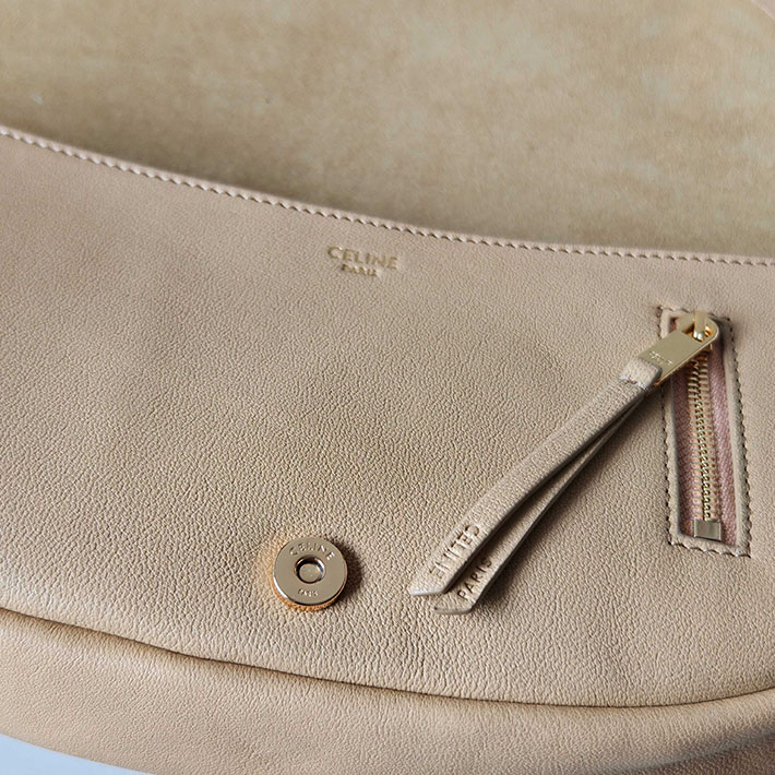 最高級セリーヌスーパーコピー CELINE リトルハーフムーン ソフトトリオンフ サンドキャッスル L10373778.03DL セリーヌ ショルダーバッグ 人気 - 画像 (3)