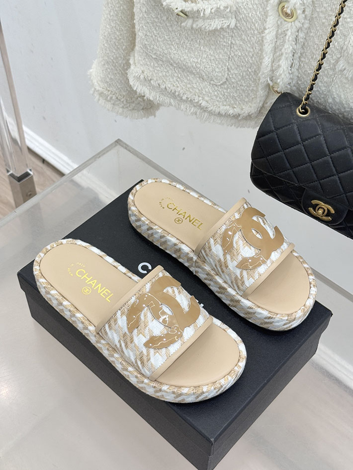 最高級シャネルスーパーコピー CHANEL 厚底 ココマーク サンダル 人気ブランド レディース ベージュ 2631081 シャネル 靴 セール - 画像 (9)