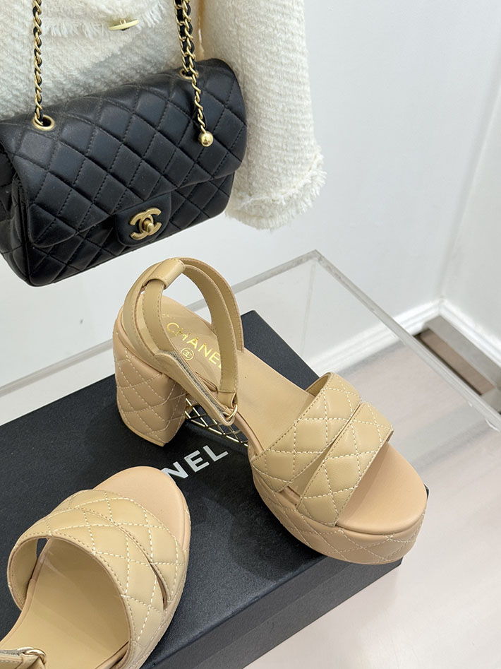 最高級シャネルスーパーコピー CHANEL シースルー スポーツ サンダル 厚底 レディース ベージュ 2631091 レディース シャネル サンダル - 画像 (6)