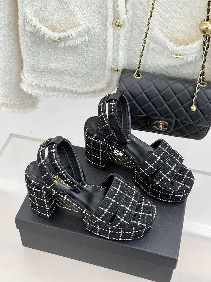 最高級シャネルスーパーコピー CHANEL シースルー スポーツ サンダル 厚底 レディース ブラック 2631092 シャネル サンダル 安い - 画像 (8)
