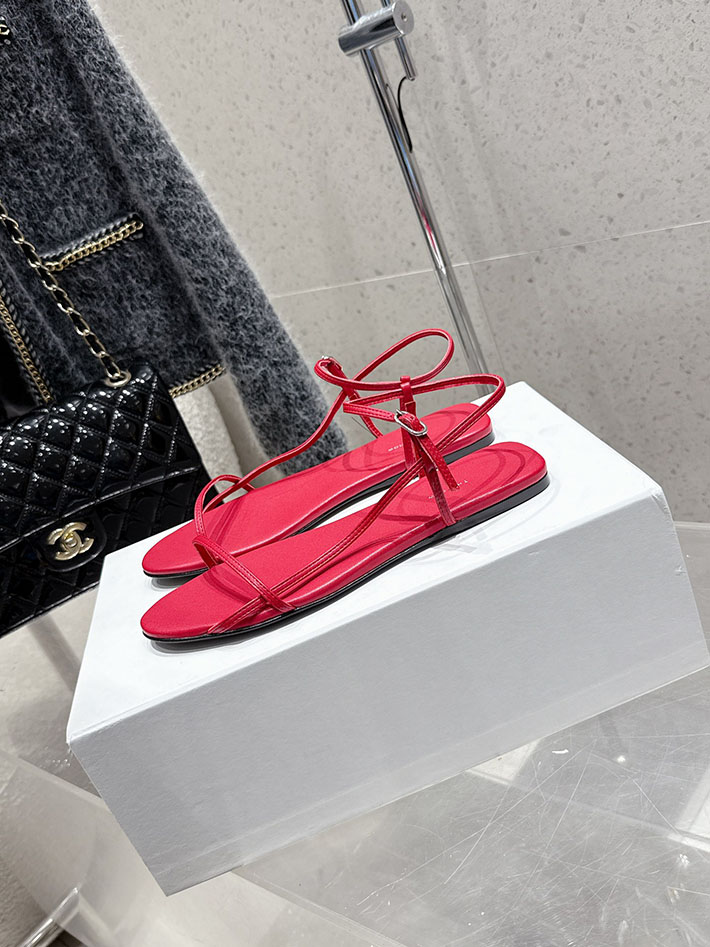 最高級ザロウスーパーコピー THE ROW Bare Sandal サンダル ナローTストラップ レディース レッド 2631157 THE ROW アウトレット 店舗 - 画像 (8)