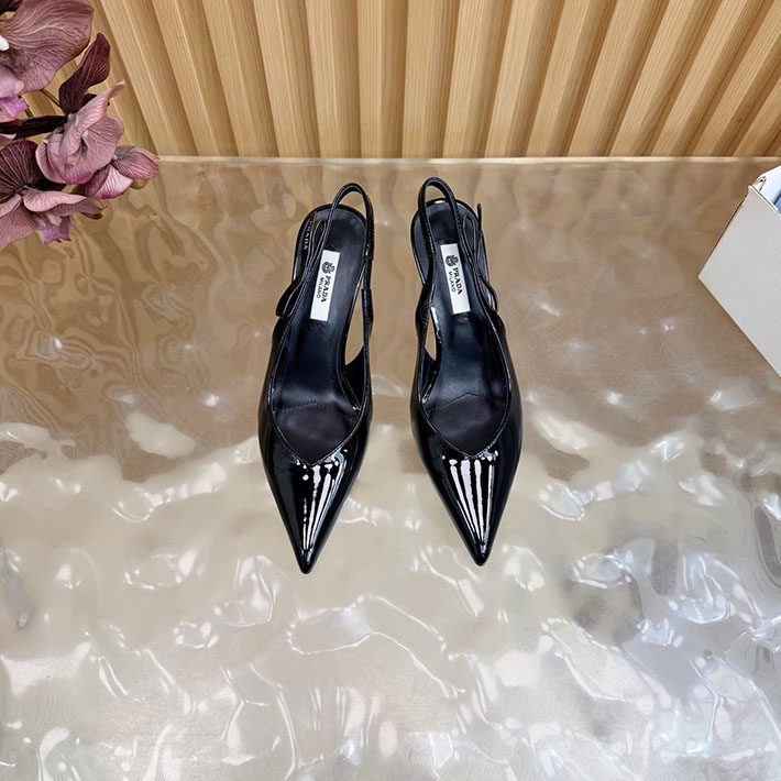 最高級プラダスーパーコピー PRADA ミュール ブラッシュドレザー スリングバック パンプス ブラック 2631320 プラダ 靴 ヒール - 画像 (7)