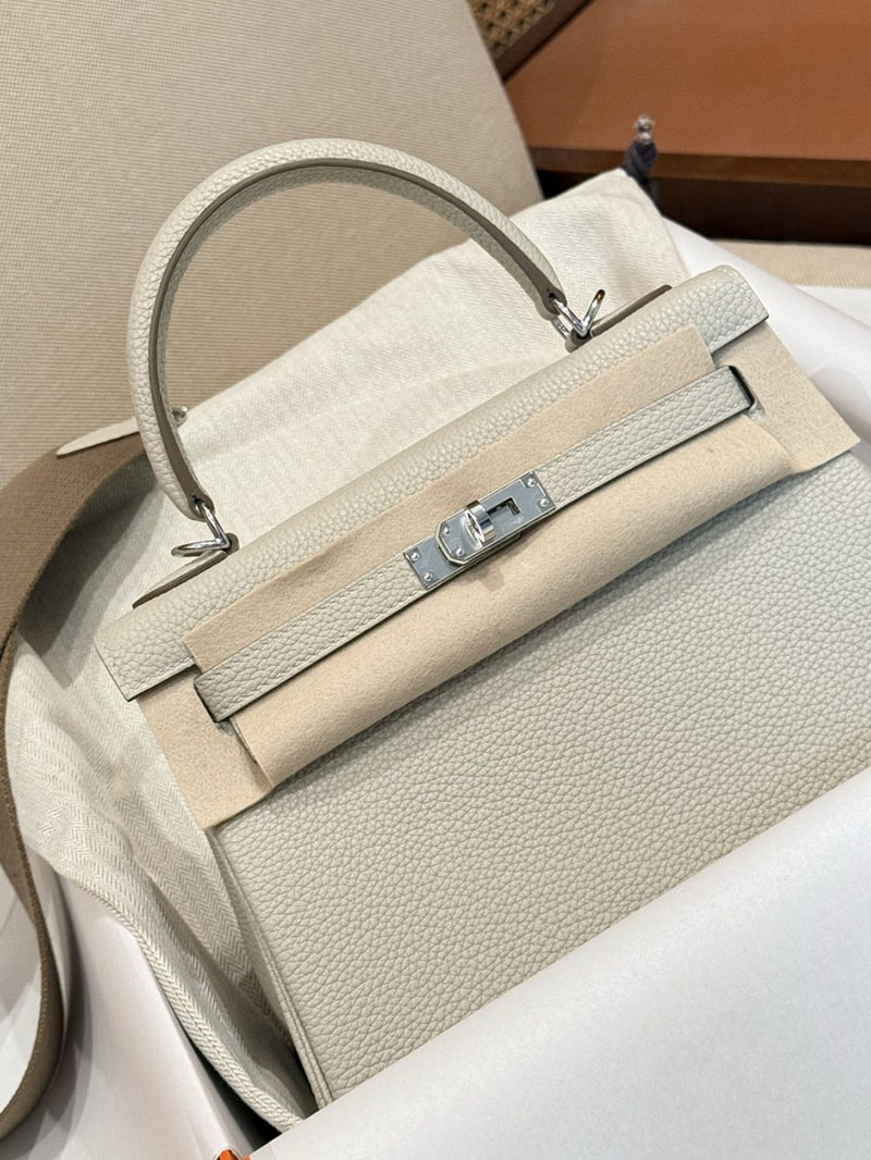 エルメス ケリー 25の通販 HERMES ケリー25 内縫い ベトン トゴ シルバー金具 2631458 エルメス ケリー 25 値段 - 画像 (4)