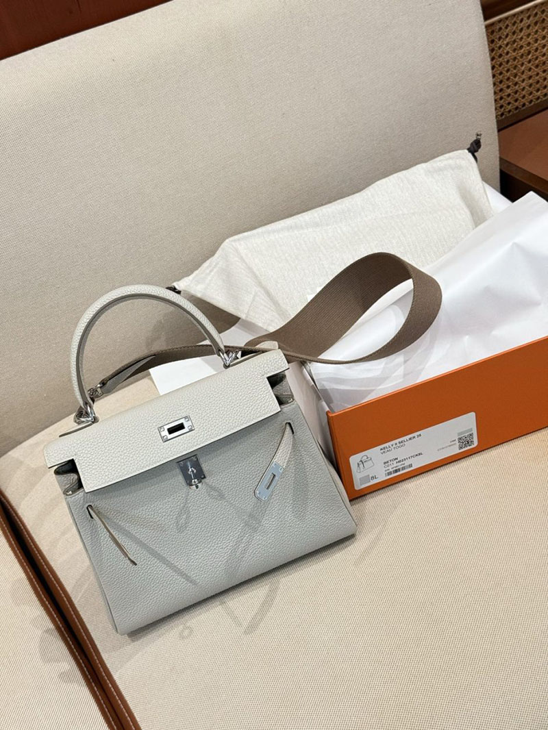 エルメス ケリー 25の通販 HERMES ケリー25 内縫い ベトン トゴ シルバー金具 2631458 エルメス ケリー 25 値段 - 画像 (11)
