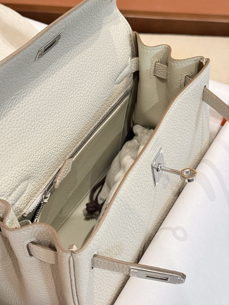 エルメス ケリー 25の通販 HERMES ケリー25 内縫い ベトン トゴ シルバー金具 2631458 エルメス ケリー 25 値段 - 画像 (8)