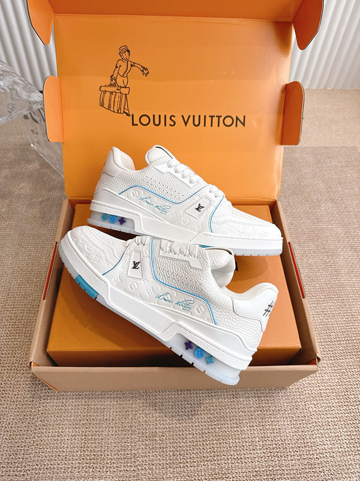 メンズ・レディース兼用 ルイヴィトン LV トレイナー スニーカー 3色から選べます 2631491 ルイヴィトン スニーカー 安い - 画像 (6)