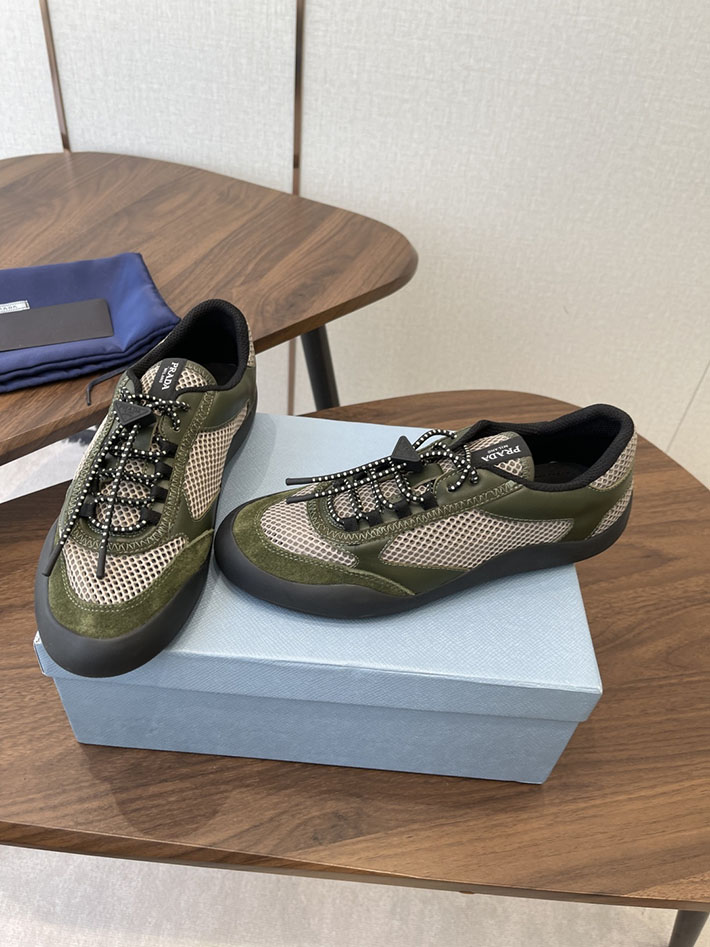 メンズレディース兼用 最高級プラダスーパーコピー PRADA スピードロック メッシュ スニーカー カーキ 2630626 プラダスニーカー 安い - 画像 (9)