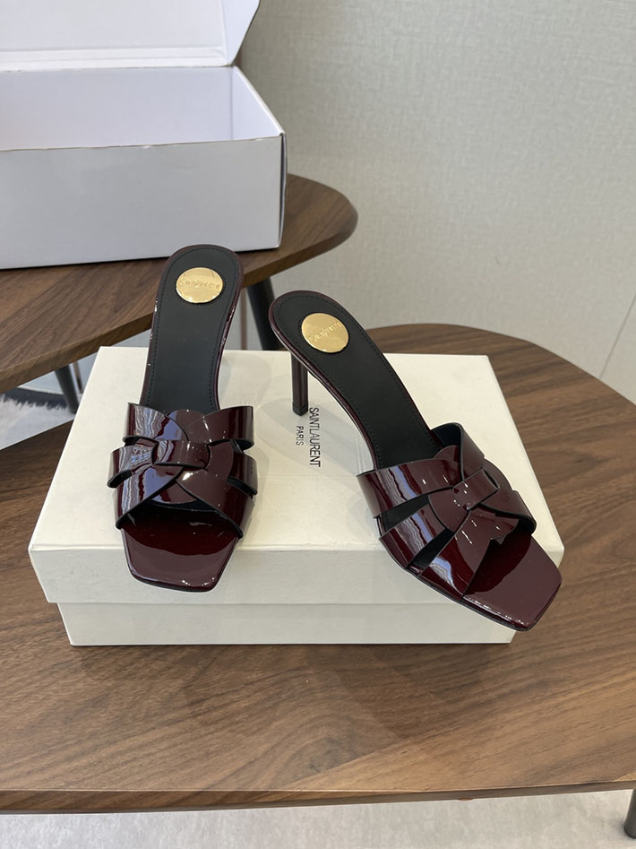 最高級サンローランスーパーコピー YSL 2026 新作 Pre-Loved サンダル レディース ヒール高め 茶色 2630695 サンダル レディース きれい め - 画像 (9)