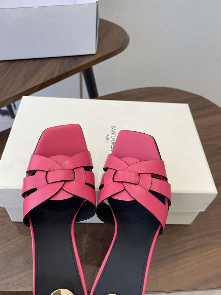 最高級サンローランスーパーコピー YSL 2026 新作 Pre-Loved サンダル レディース ヒール高め ピンク 2630704 夏 サンダル 歩きやすい - 画像 (7)