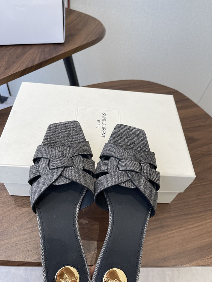 最高級サンローランスーパーコピー YSL 2026 新作 tribute MULES in patent leather グレー 2630710 サン ローラン 靴 アウトレット - 画像 (8)