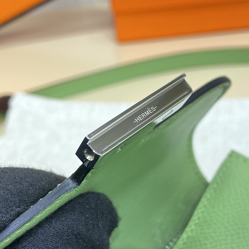 エルメス通販 HERMES 財布 コンスタンス スリム ヴェールクリケット ヴォー・エプソン シルバー金具 H082060CK3I コンスタンス 財布 クロコ - 画像 (5)
