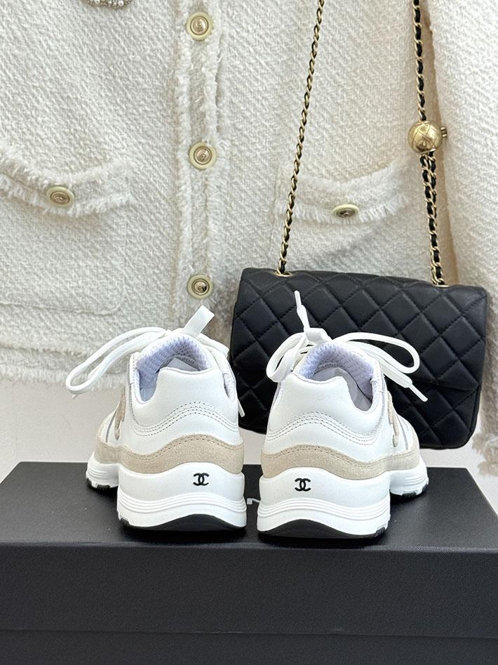 レディース 最高級シャネルスーパーコピー CHANEL 2026年春夏 スニーカー ホワイト ベージュ 2630802 シャネル スニーカー 新作 - 画像 (6)