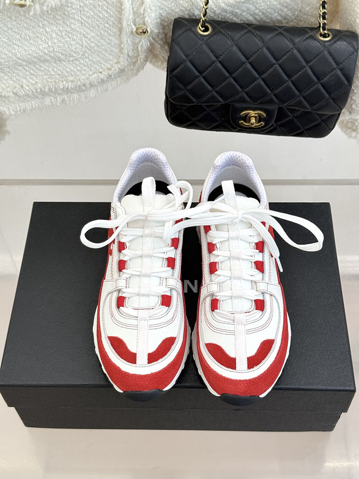 レディース 最高級シャネルスーパーコピー CHANEL 2026年春夏 スニーカー ホワイト レッド 2630803 シャネル スニーカー 人気 - 画像 (8)