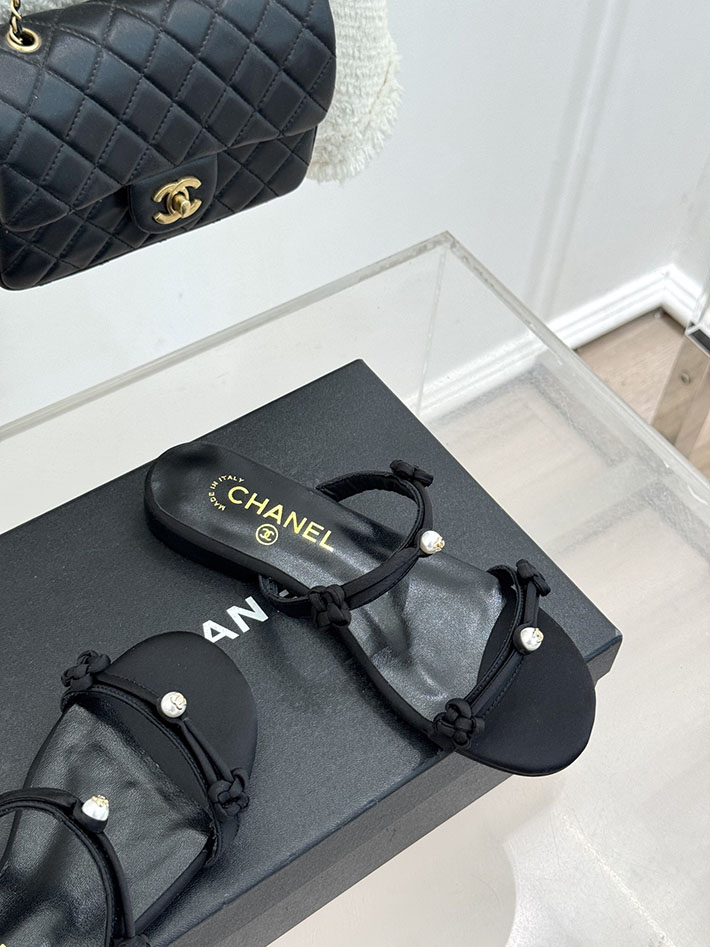 最高級シャネルスーパーコピー CHANEL 2026年春夏 新作 ココマーク サンダル レディース 女 ブラック 2630828 シャネル サンダル 公式 - 画像 (6)