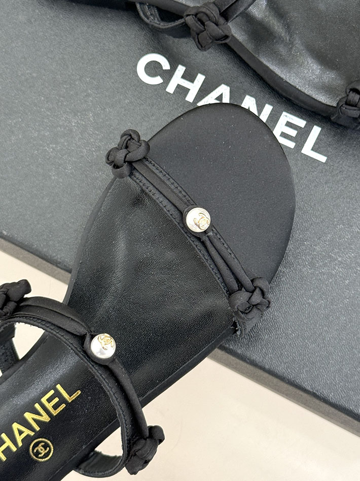 最高級シャネルスーパーコピー CHANEL 2026年春夏 新作 ココマーク サンダル レディース 女 ブラック 2630828 シャネル サンダル 公式 - 画像 (4)