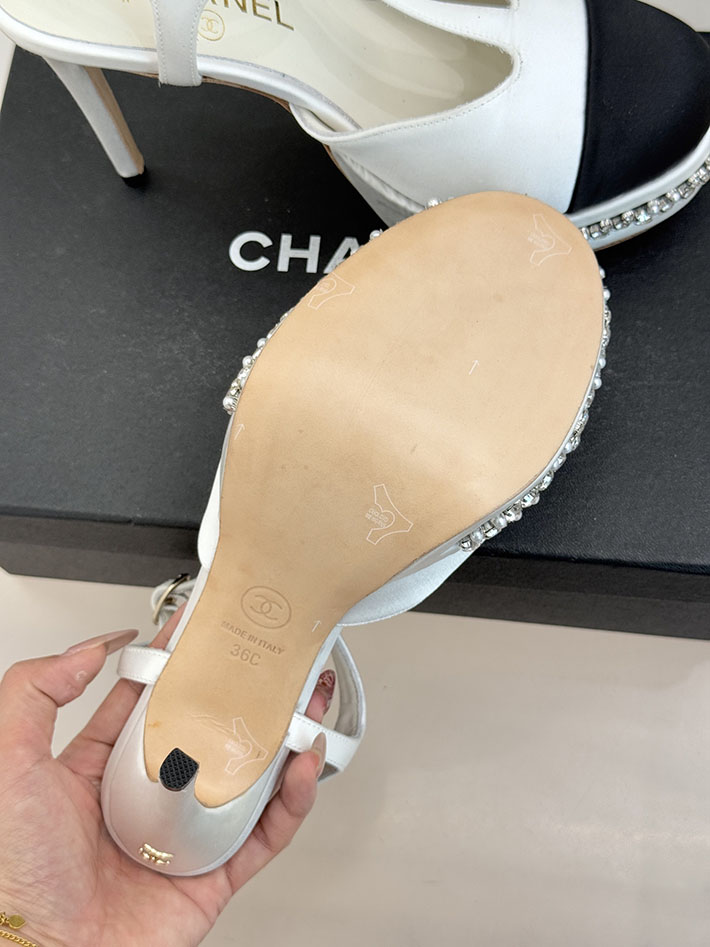 最高級シャネルスーパーコピー CHANEL 2026新作 ココマーク スリングバック シューズ パンプス 靴 ホワイト 2630870 シャネル パンプス 定番 - 画像 (3)