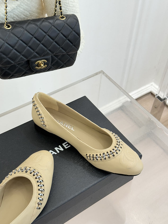 最高級シャネルスーパーコピー CHANEL CC ココマーク チェーン 靴 シューズ ヒール パンプス レザー ブラック 2630880 シャネル バレエシューズ - 画像 (7)
