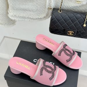シャネル サンダル ピンク