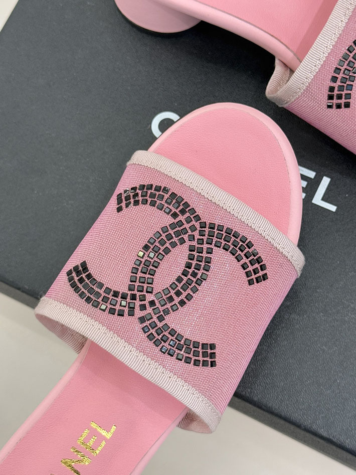 最高級シャネルスーパーコピー CHANEL ココマーク サンダル ミュール ヒール レザー 靴 ピンク 2630889 シャネル サンダル ピンク - 画像 (6)