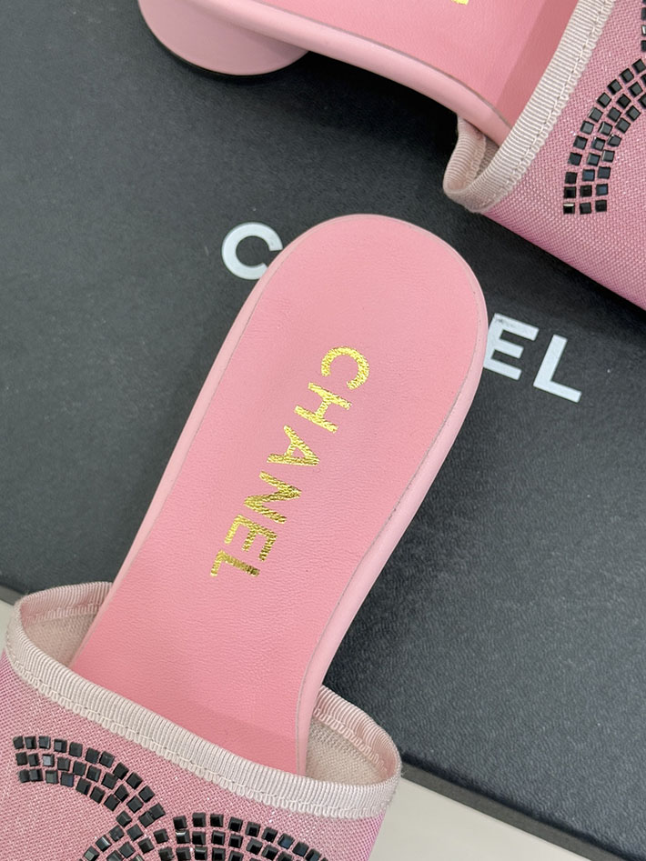 最高級シャネルスーパーコピー CHANEL ココマーク サンダル ミュール ヒール レザー 靴 ピンク 2630889 シャネル サンダル ピンク - 画像 (5)
