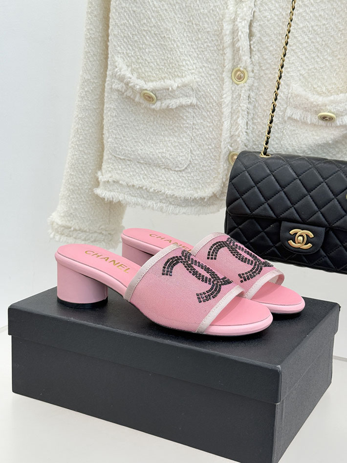 最高級シャネルスーパーコピー CHANEL ココマーク サンダル ミュール ヒール レザー 靴 ピンク 2630889 シャネル サンダル ピンク - 画像 (3)