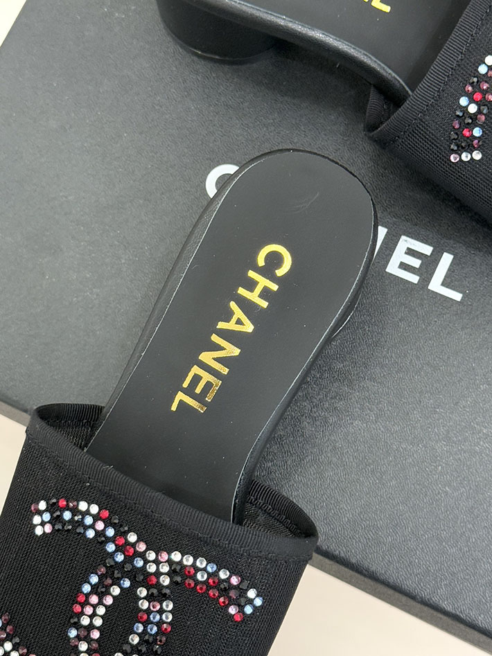 最高級シャネルスーパーコピー CHANEL ココマーク サンダル ミュール ヒール レザー 靴 ブラック 2630890 シャネル サンダル 安い - 画像 (4)