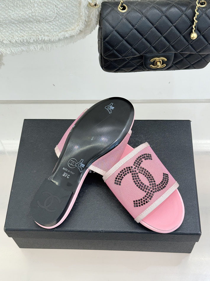 最高級シャネルスーパーコピー CHANEL ココマーク サンダル ミュール ヒール レザー 靴 ピンク 2630892 シャネル サンダル 定価 - 画像 (4)