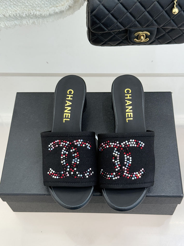 最高級シャネルスーパーコピー CHANEL ココマーク サンダル ミュール ヒール レザー 靴 ブラック 2630895 レディース サンダル しまむら - 画像 (8)