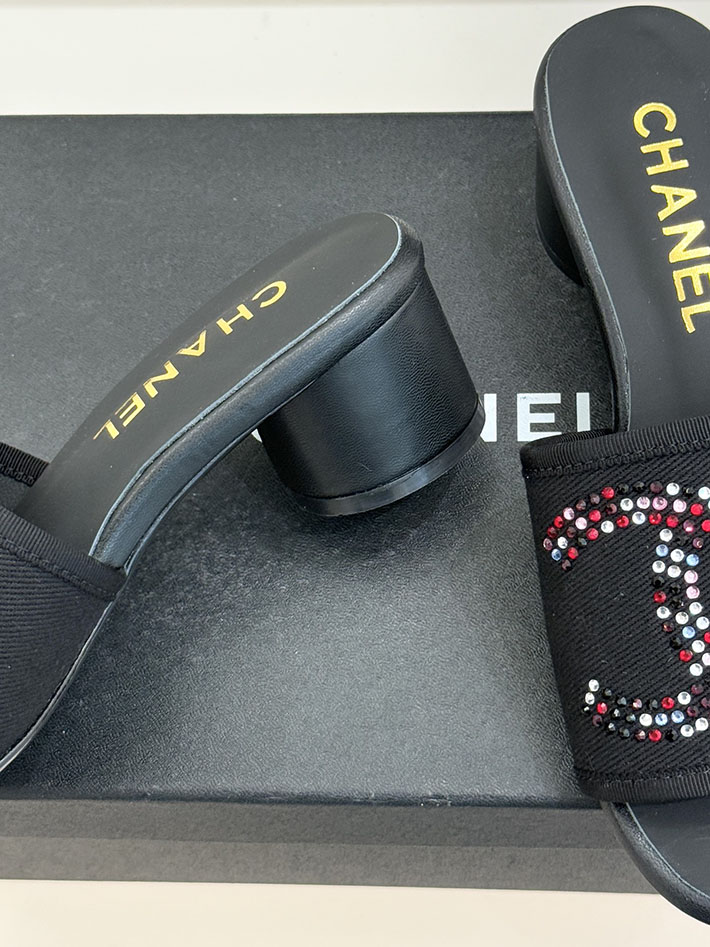 最高級シャネルスーパーコピー CHANEL ココマーク サンダル ミュール ヒール レザー 靴 ブラック 2630895 レディース サンダル しまむら - 画像 (6)