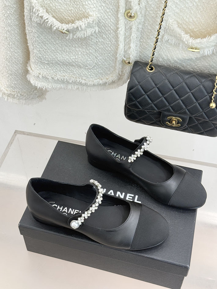 最高級シャネルスーパーコピー CHANEL メリージェーン フラットシューズ パンプス レザー 新作シューズ ブラック 2630901 シャネル パンプス 黒 - 画像 (8)