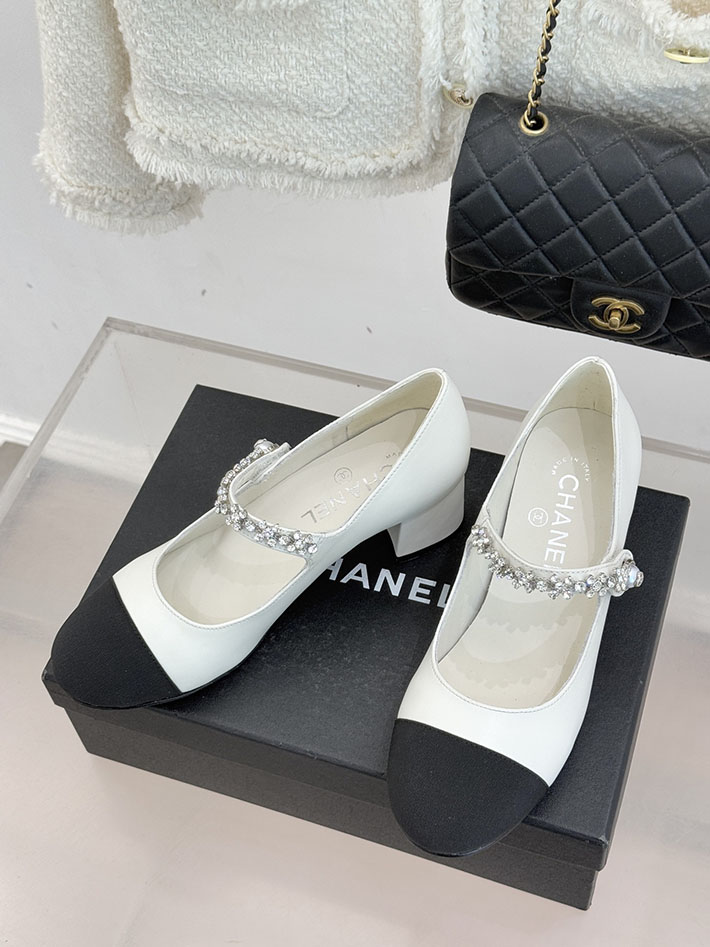 最高級シャネルスーパーコピー CHANEL メリージェーン フラットシューズ パンプス レザー 新作シューズ ホワイト 2630904 シャネル 靴 パンプス - 画像 (9)