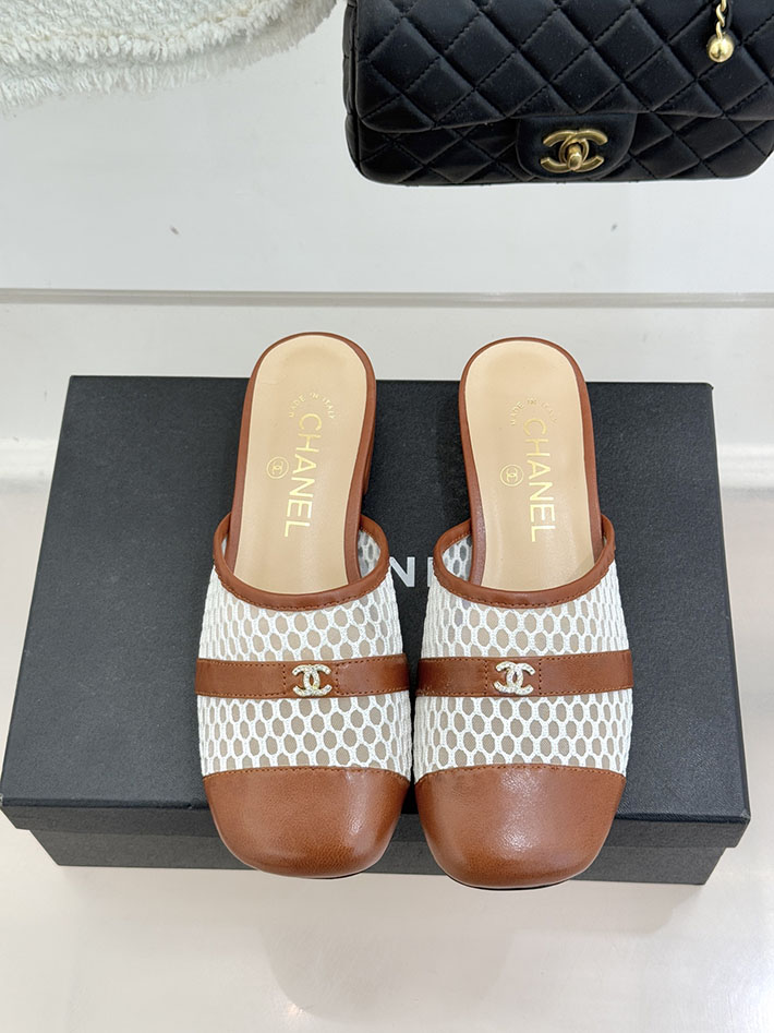 最高級シャネルスーパーコピー CHANEL ミュール サンダルギンガムチェック レザー 靴 ブラウン 2630909 レディース シャネル サンダル - 画像 (7)