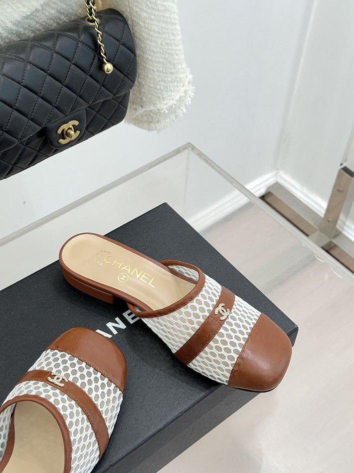 最高級シャネルスーパーコピー CHANEL ミュール サンダルギンガムチェック レザー 靴 ブラウン 2630909 レディース シャネル サンダル - 画像 (6)