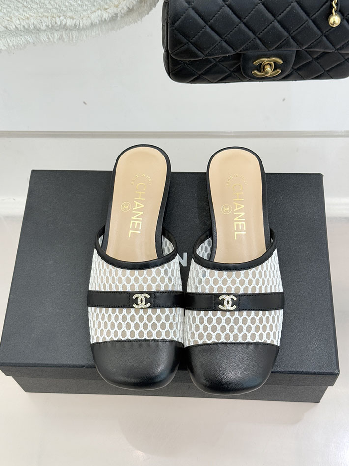 最高級シャネルスーパーコピー CHANEL ミュール サンダルギンガムチェック レザー 靴 ブラック 2630911 シャネル サンダル 安い - 画像 (7)