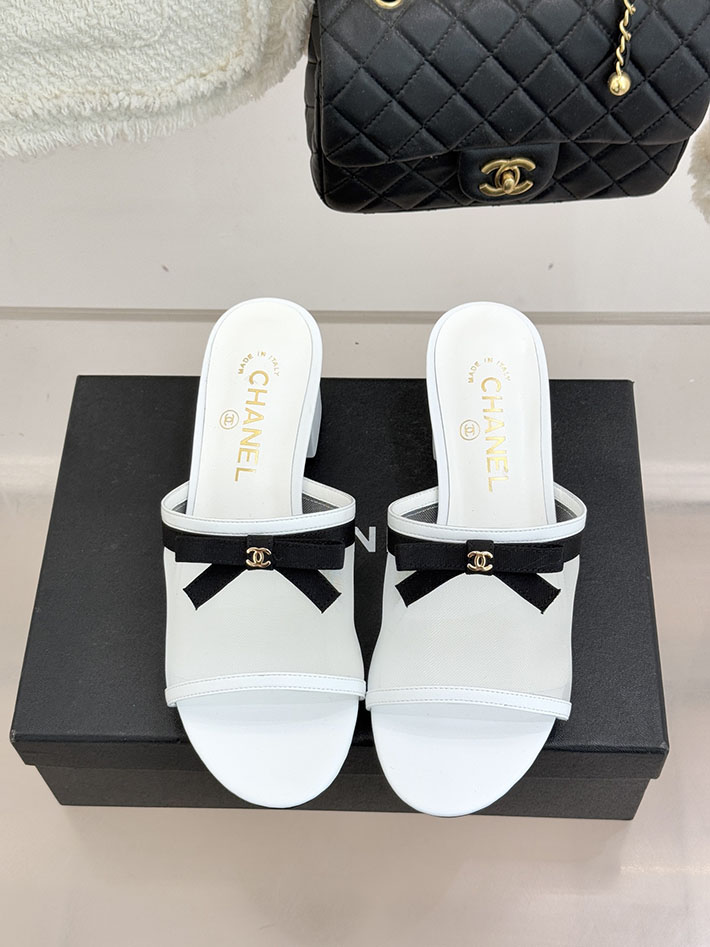 最高級シャネルスーパーコピー CHANEL メッシュ ミュール サンダル レディース 疲れない 2026新作 ホワイト 2630939 シャネル サンダル 白 - 画像 (7)